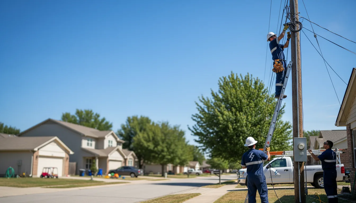 Residential electrician providing installation services in Kasson, MN